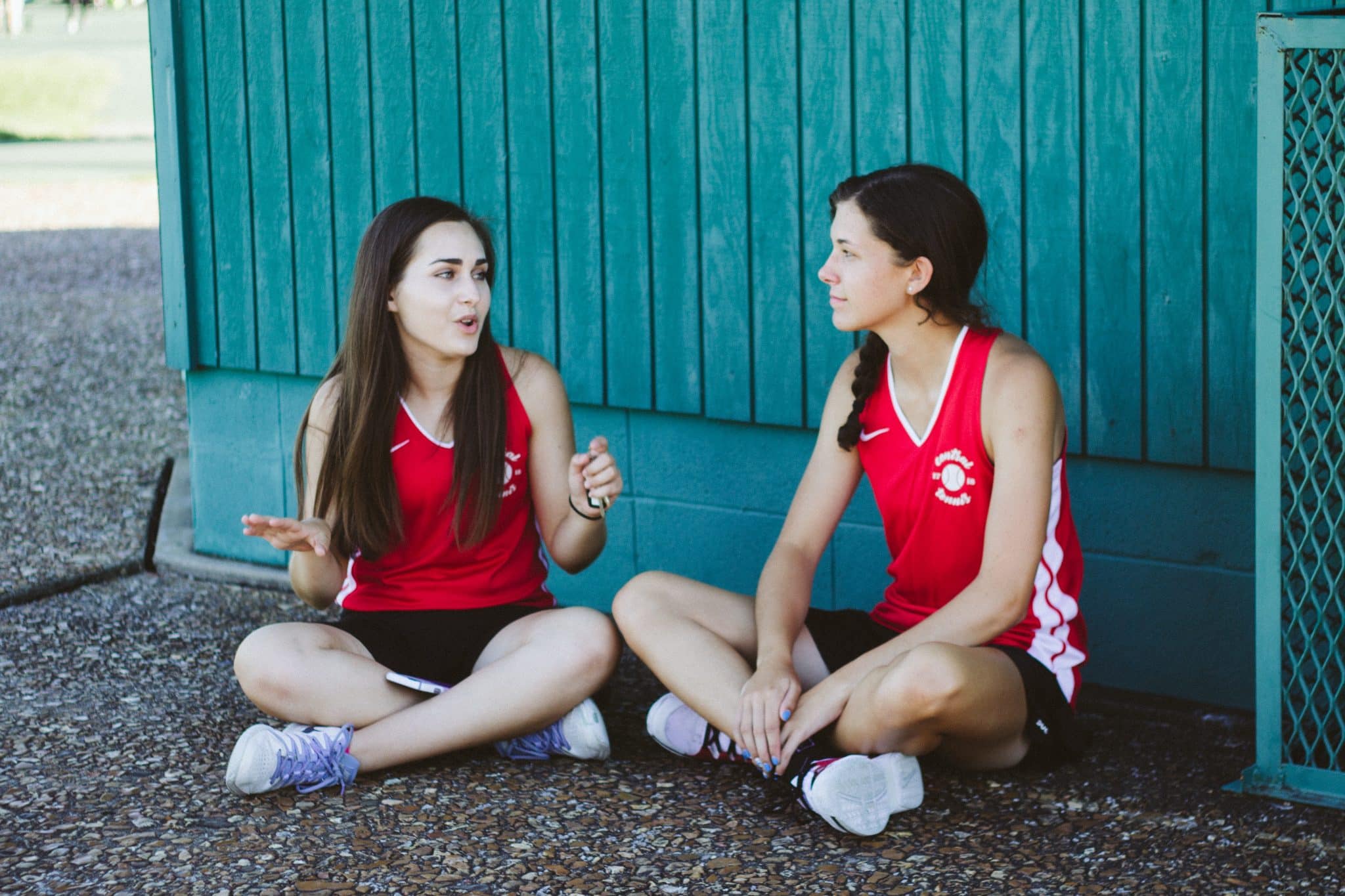 Girls training in college