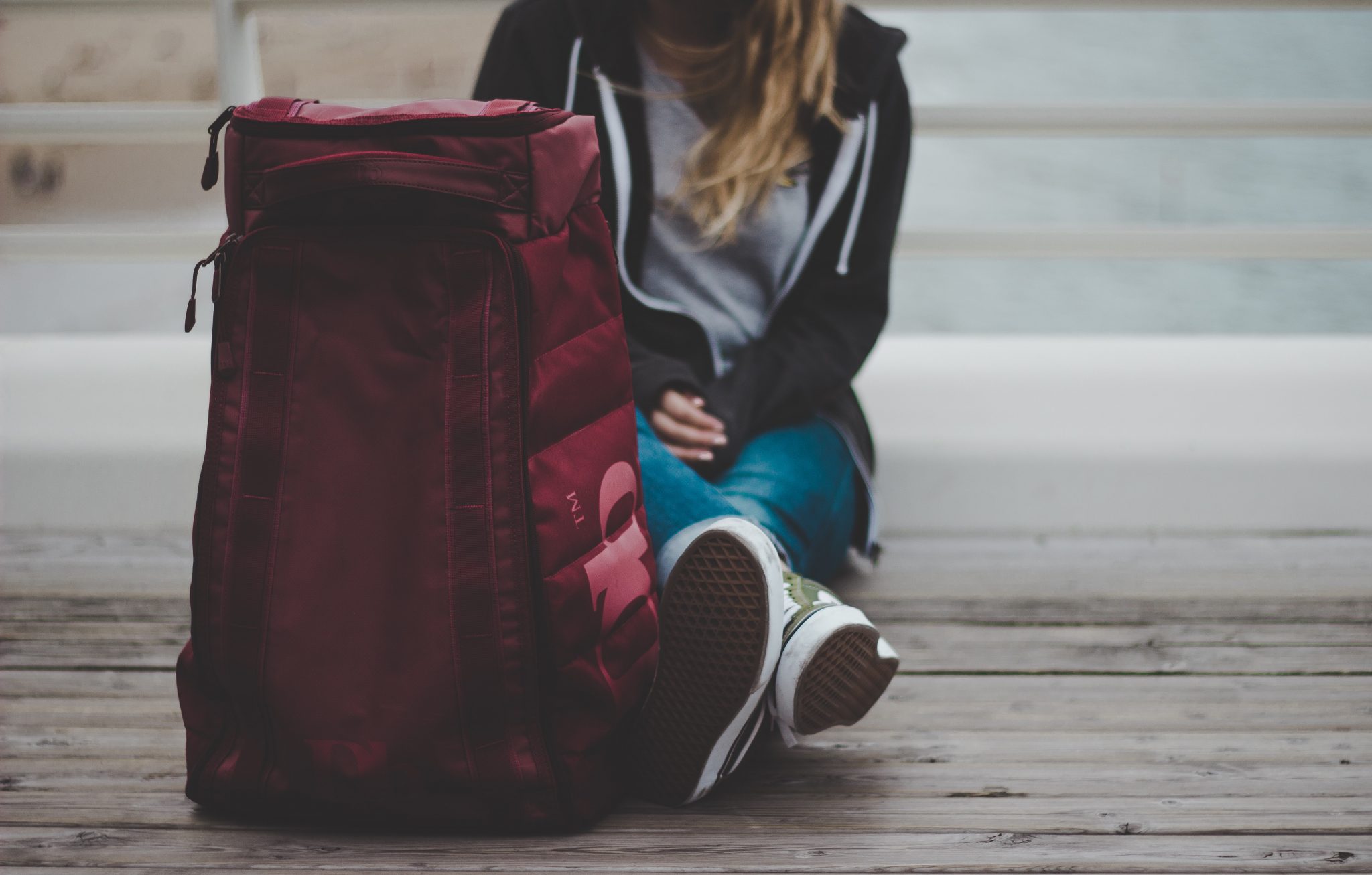 Girl with bag